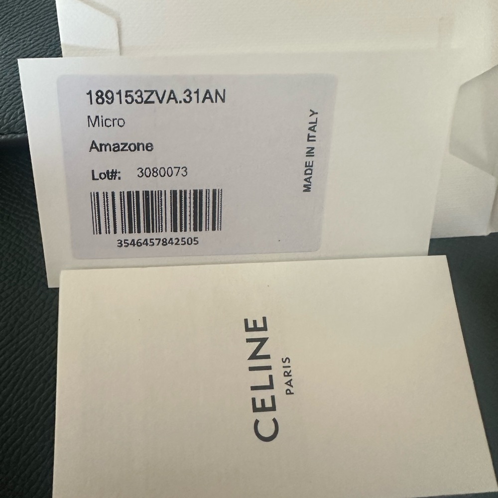 🔥 NWT.  **Authentic** Celine Micro Belt Bag in Amazone Grained Calfskin - Picture 4 of 10